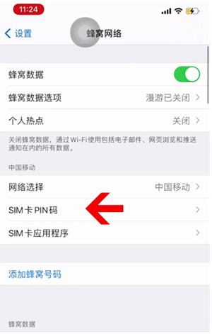 石龙苹果14维修网分享如何给iPhone14的SIM卡设置密码 